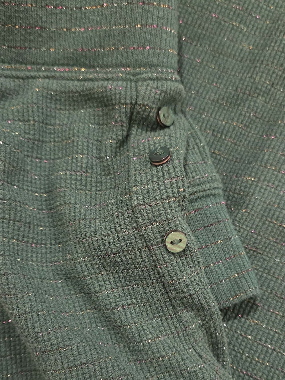 stars above Men's Dark Teal Crewneck Sweater - Picture 3 of 7